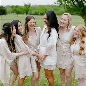 3 piece satin pajama set